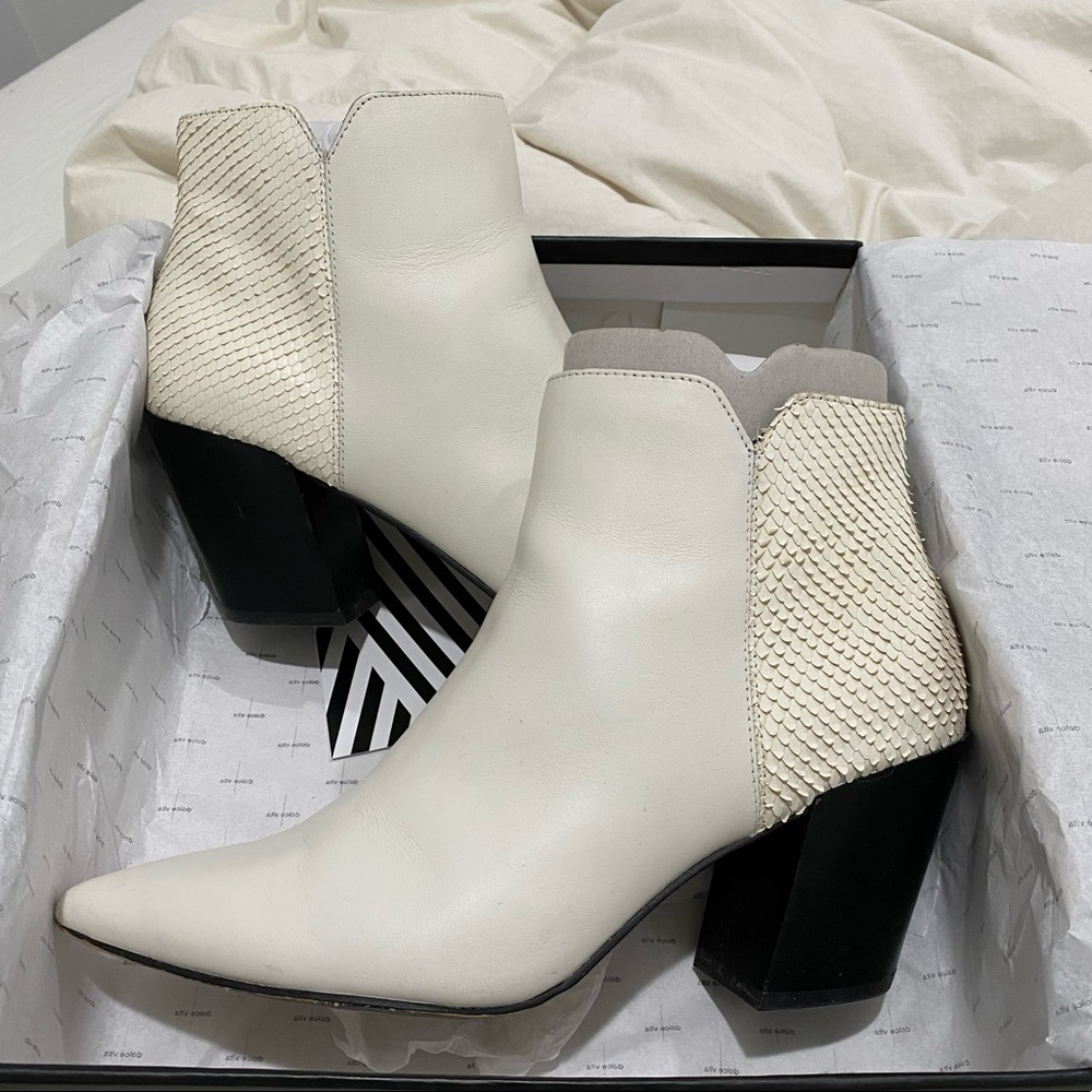 White Ankle Boots